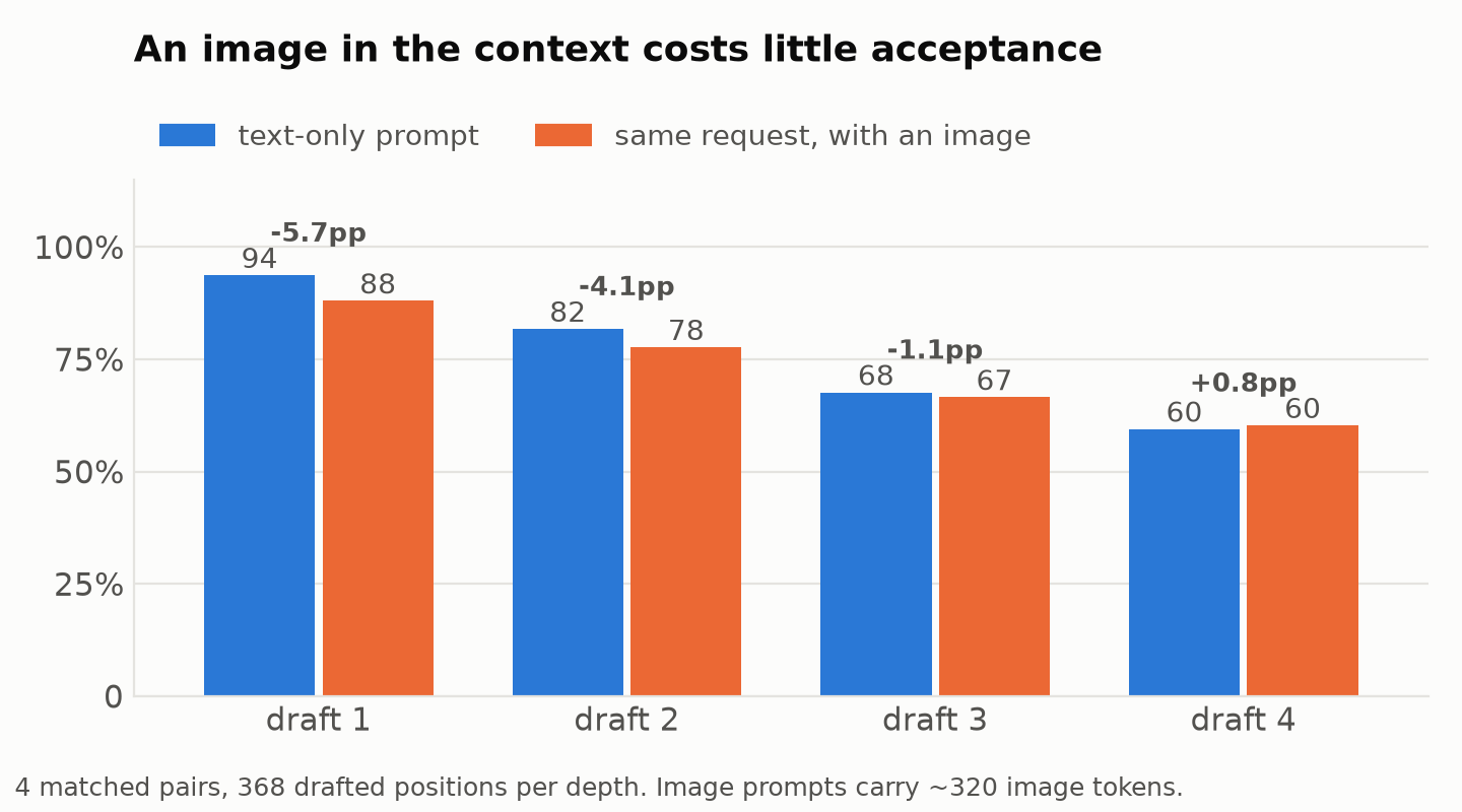 Vision vs text acceptance