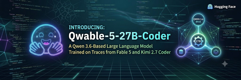 Qwable-5-27B-Coder banner