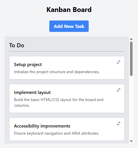 Mobile Screenshot of FPC005_Interactive_Kanban_Board_UI