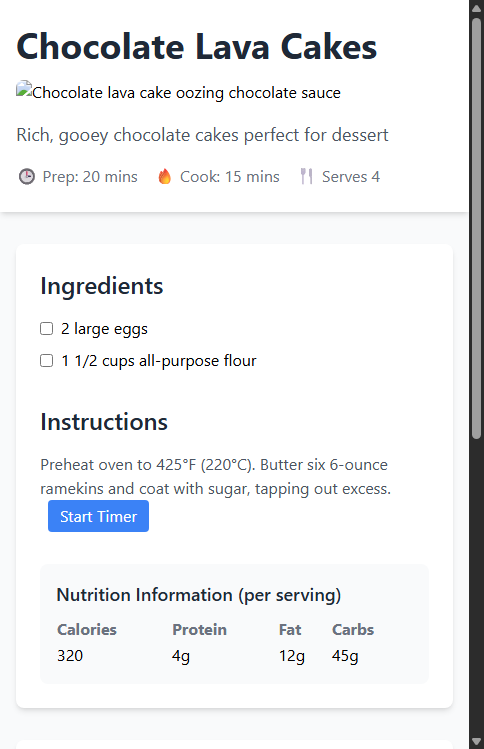 Mobile Screenshot of FPC002_Interactive_Recipe_Page