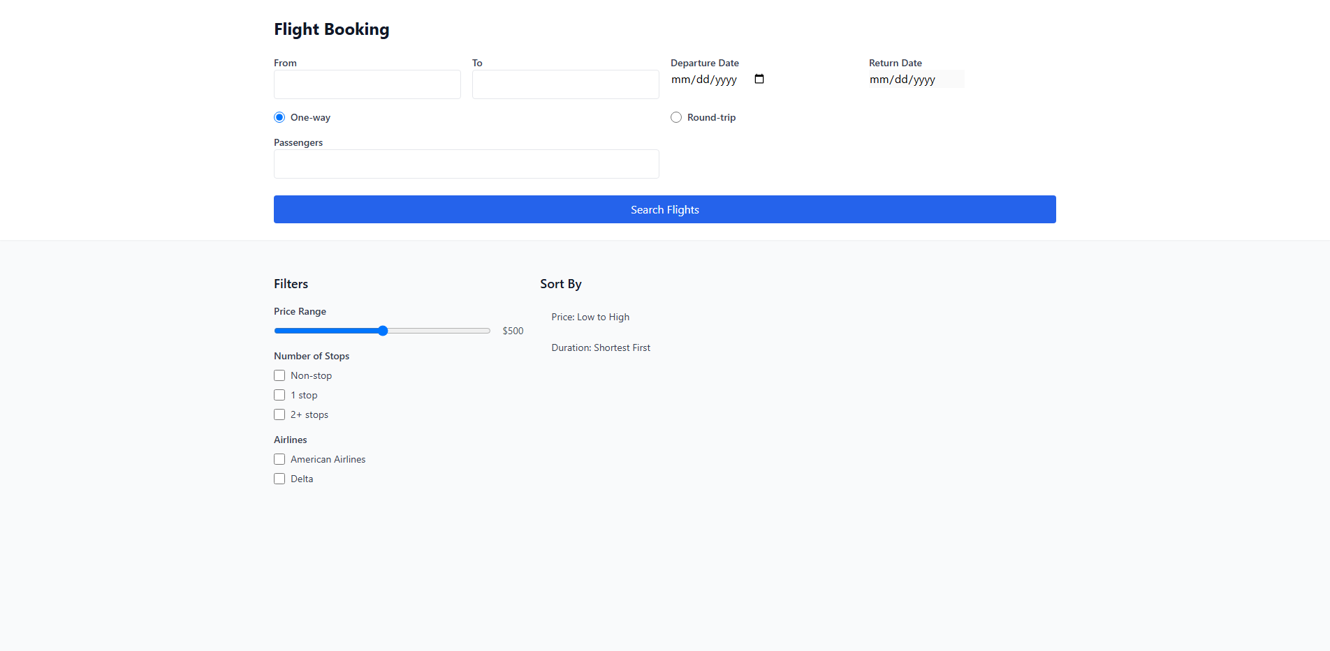 Desktop Screenshot of FPC009_Flight_Booking_System_Interface