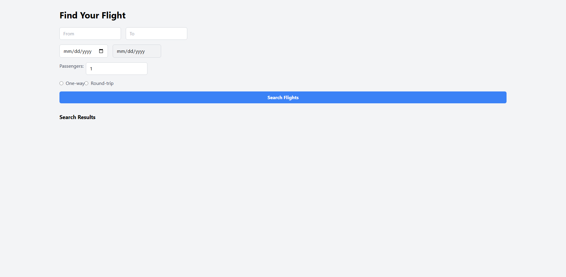 Desktop Screenshot of FPC009_Flight_Booking_System_Interface
