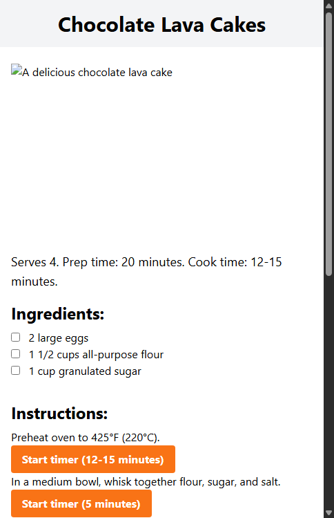 Mobile Screenshot of FPC002_Interactive_Recipe_Page